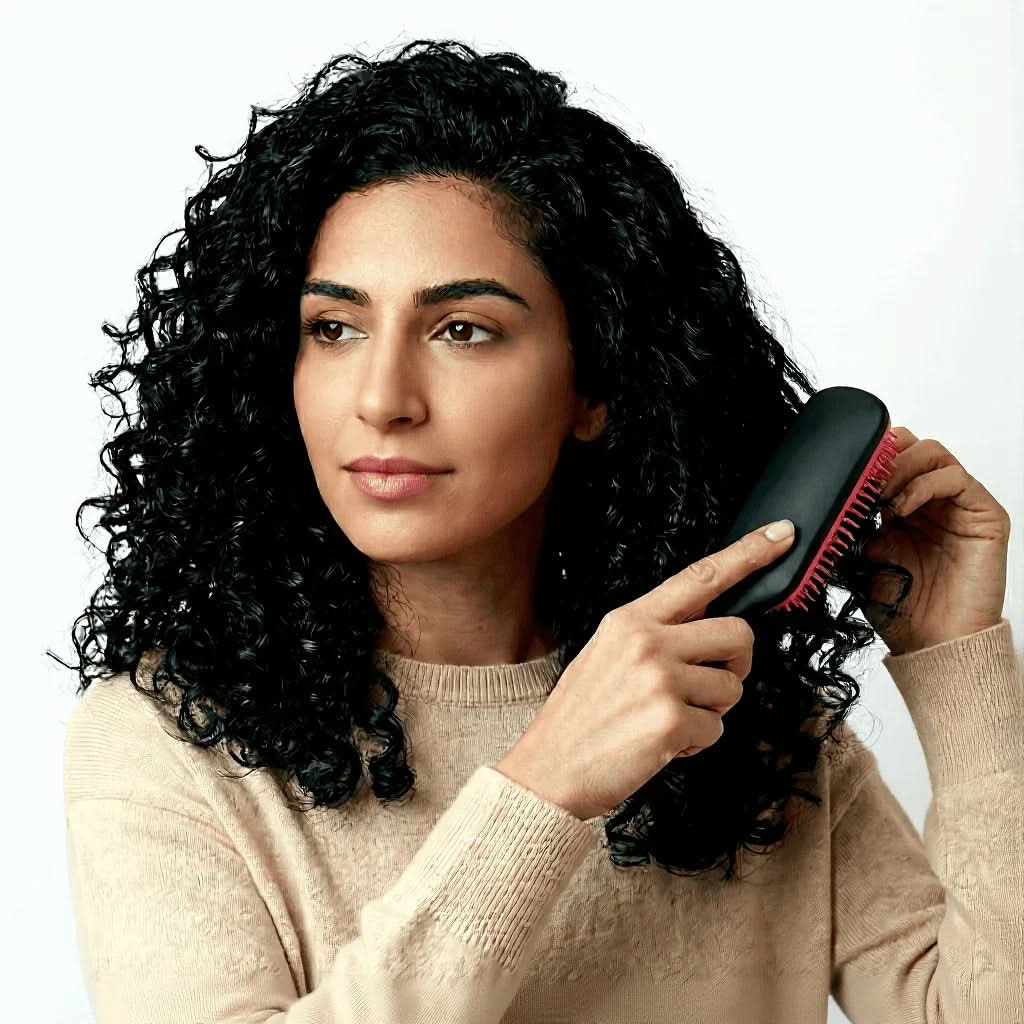 9-Row Detangling Hair Brush - Curl & Collected