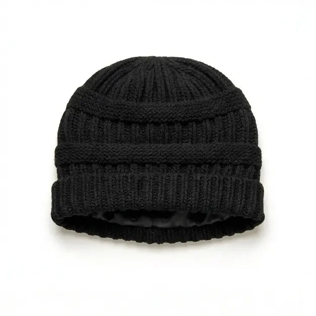 Satin Lined Knit Beanie