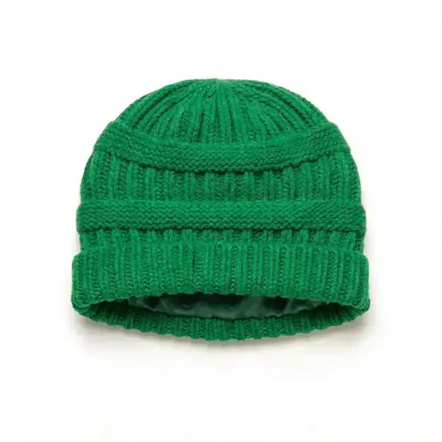 Satin Lined Knit Beanie