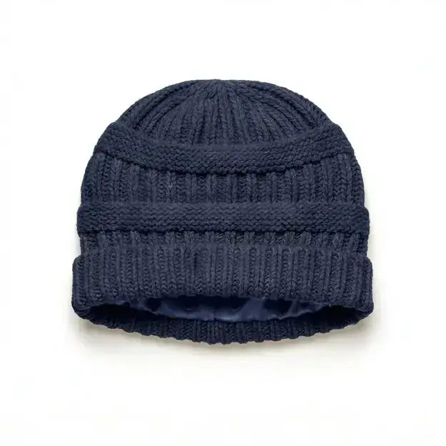Satin Lined Knit Beanie