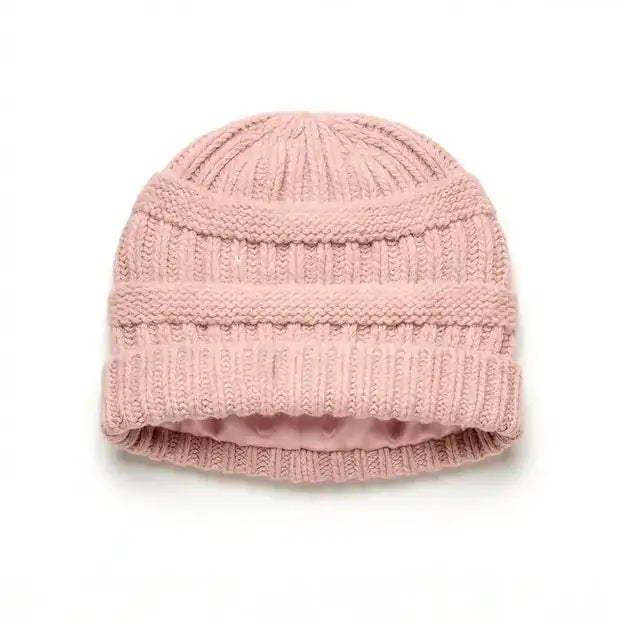 Satin Lined Knit Beanie