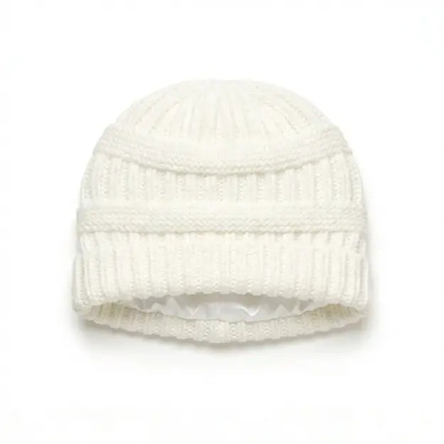 Satin Lined Knit Beanie