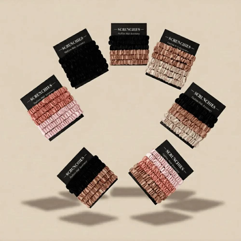 Silk Hair Scrunchie Set - Curl & Collected